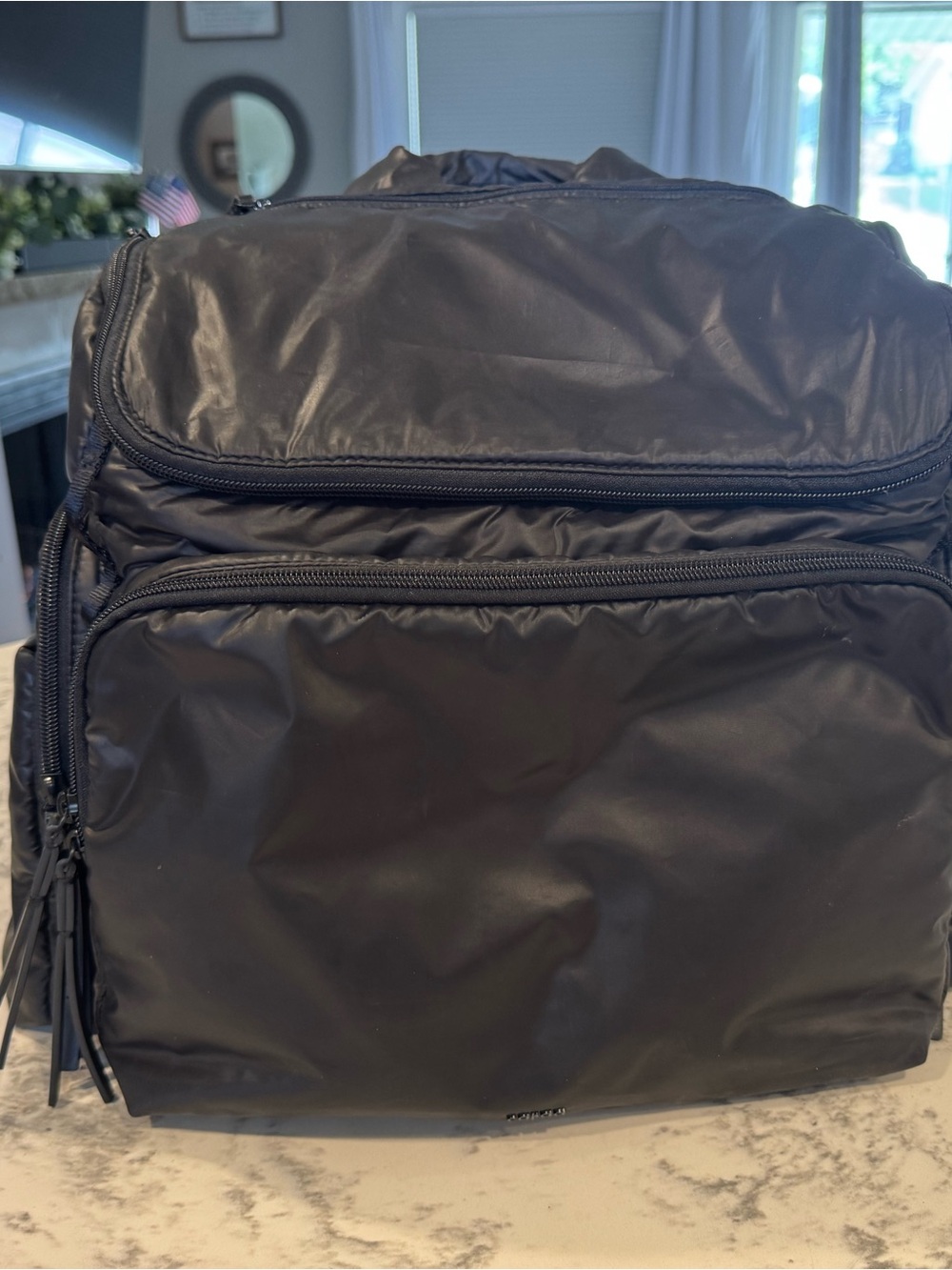 Caraa Diaper Baby Bag Large in Black Nylon